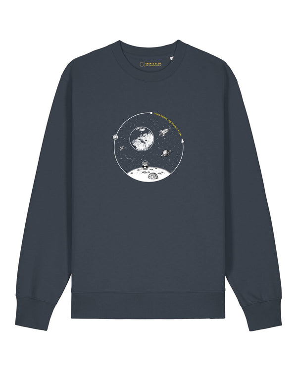 BIO CREWNECK-SWEATSHIRT "TO THE MOON."