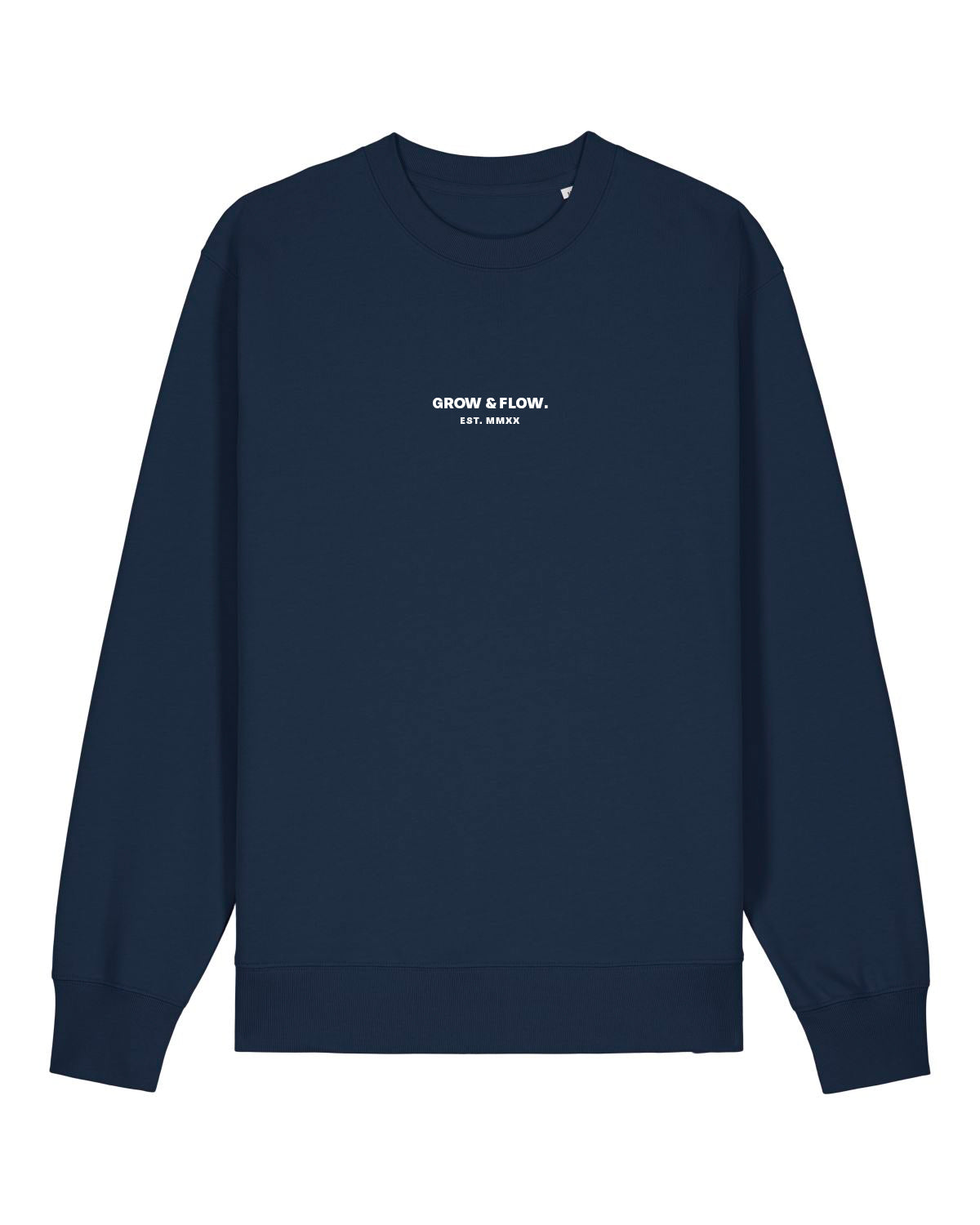 BIO CREWNECK-SWEATSHIRT "GROW & FLOW.