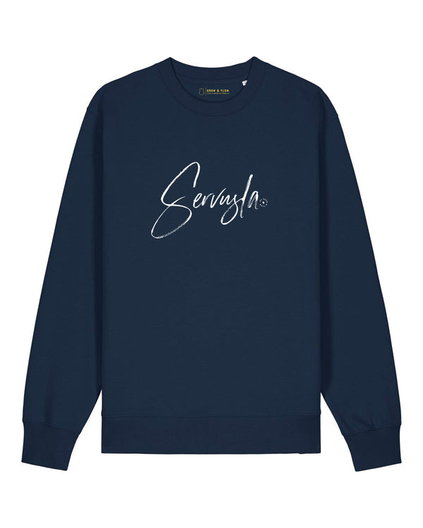 BIO CREWNECK-SWEATSHIRT "SERVUSLA."