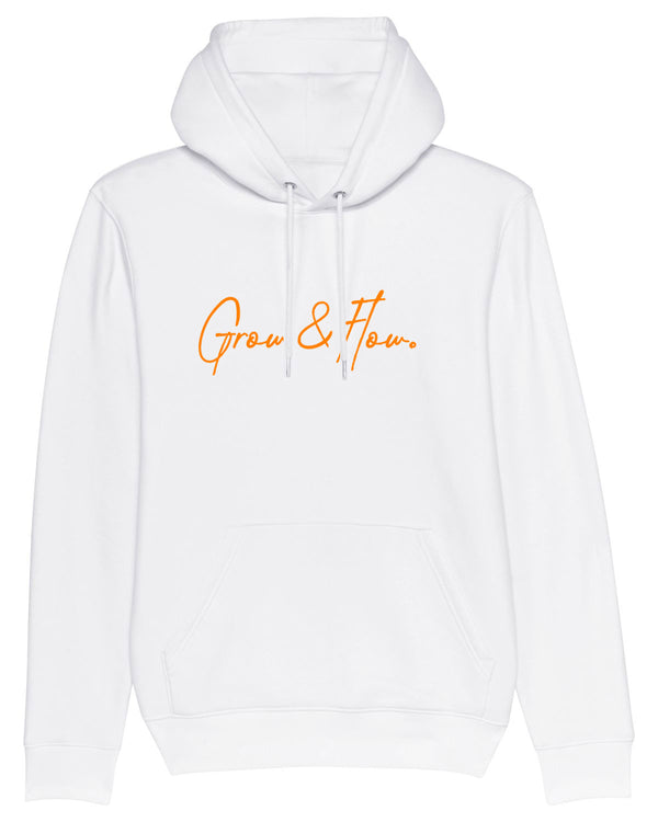 BIO HOODIE "HORIZON. SIGNED. ORANGE."