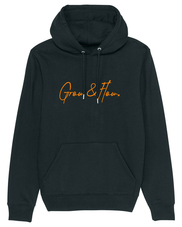 BIO HOODIE "HORIZON. SIGNED. ORANGE."