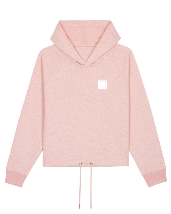 KURZER BIO-LADIES KAPUZENSWEAT "MMXX SQUARE."