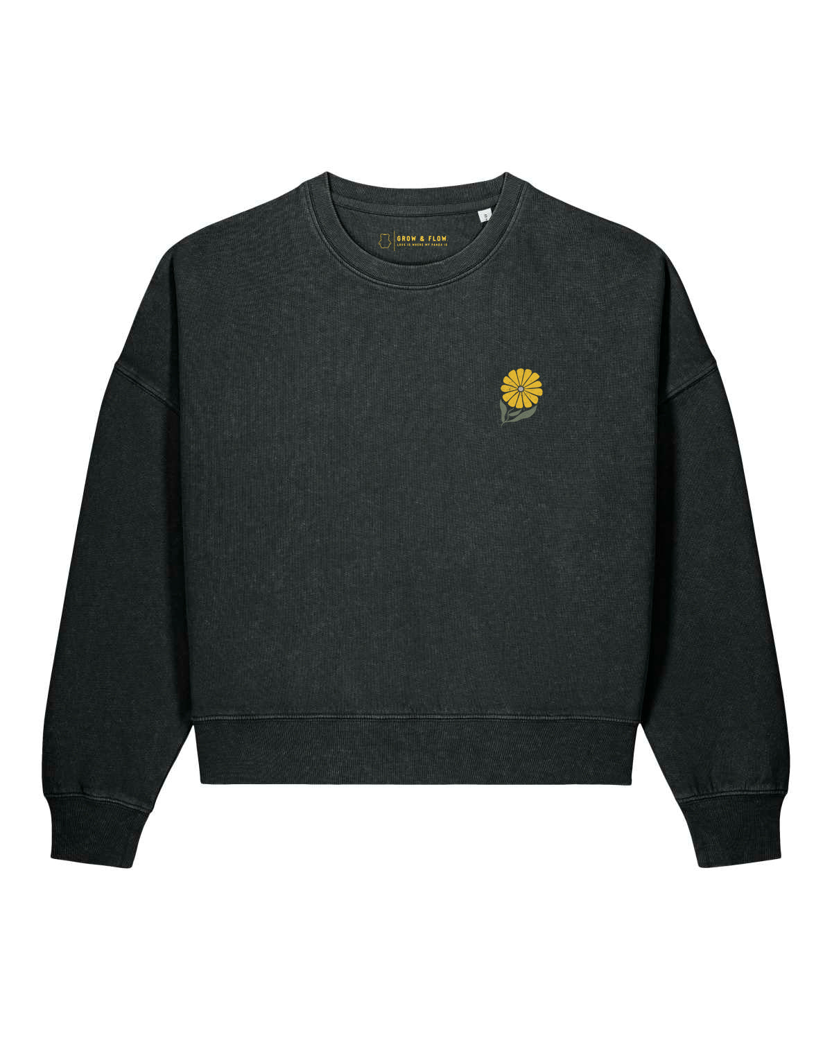 BIO FRAUEN SWEATSHIRT  MIT BACKPRINT "DANDELION."