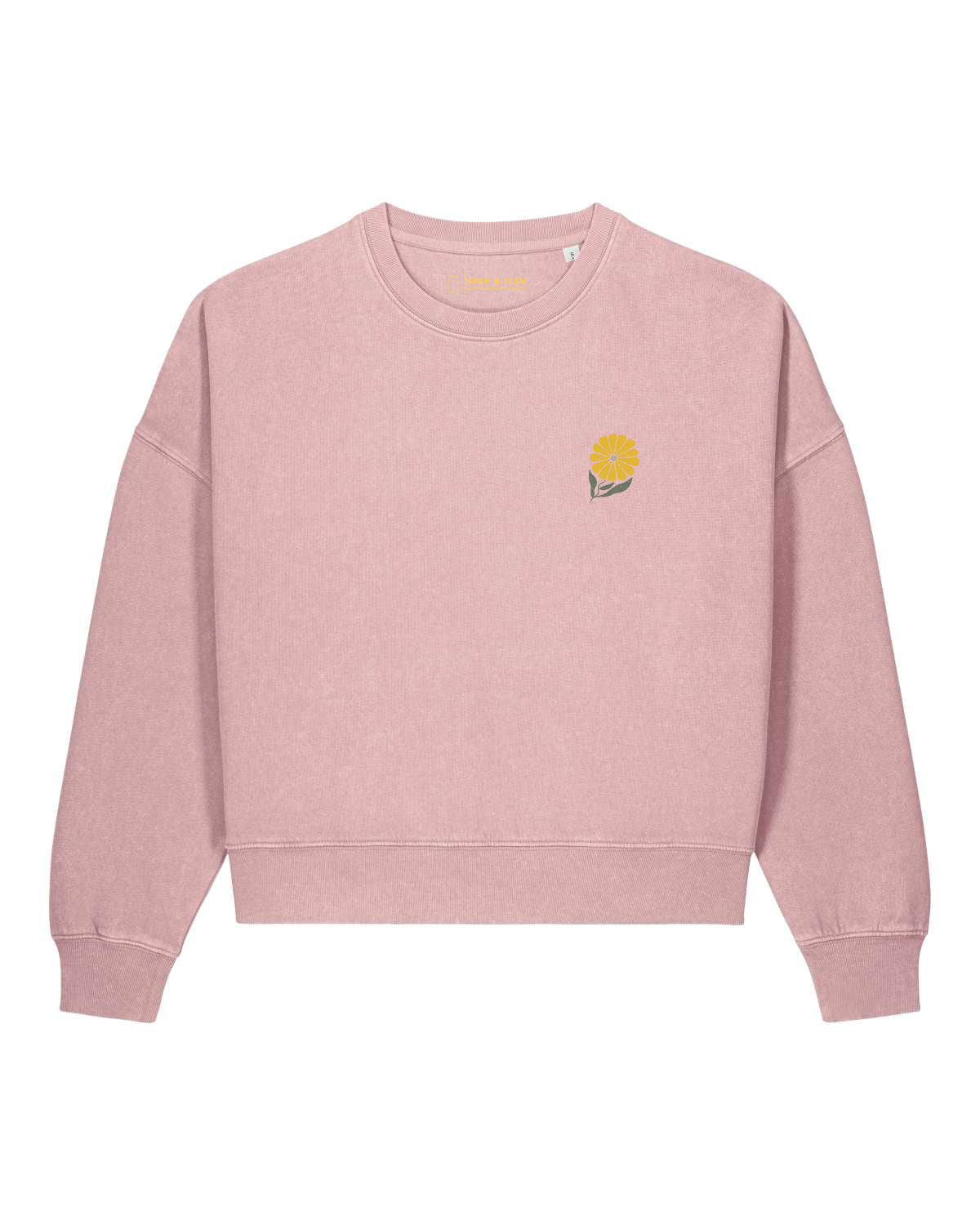 BIO FRAUEN SWEATSHIRT  MIT BACKPRINT "DANDELION."