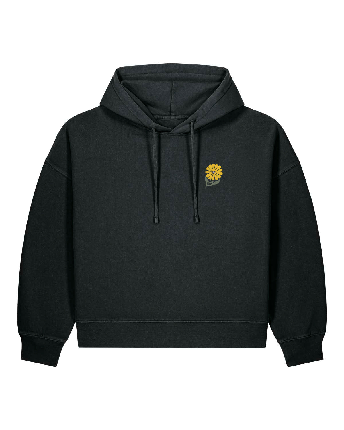 BIO FRAUEN HOODIE MIT BACKPRINT "DANDELION."