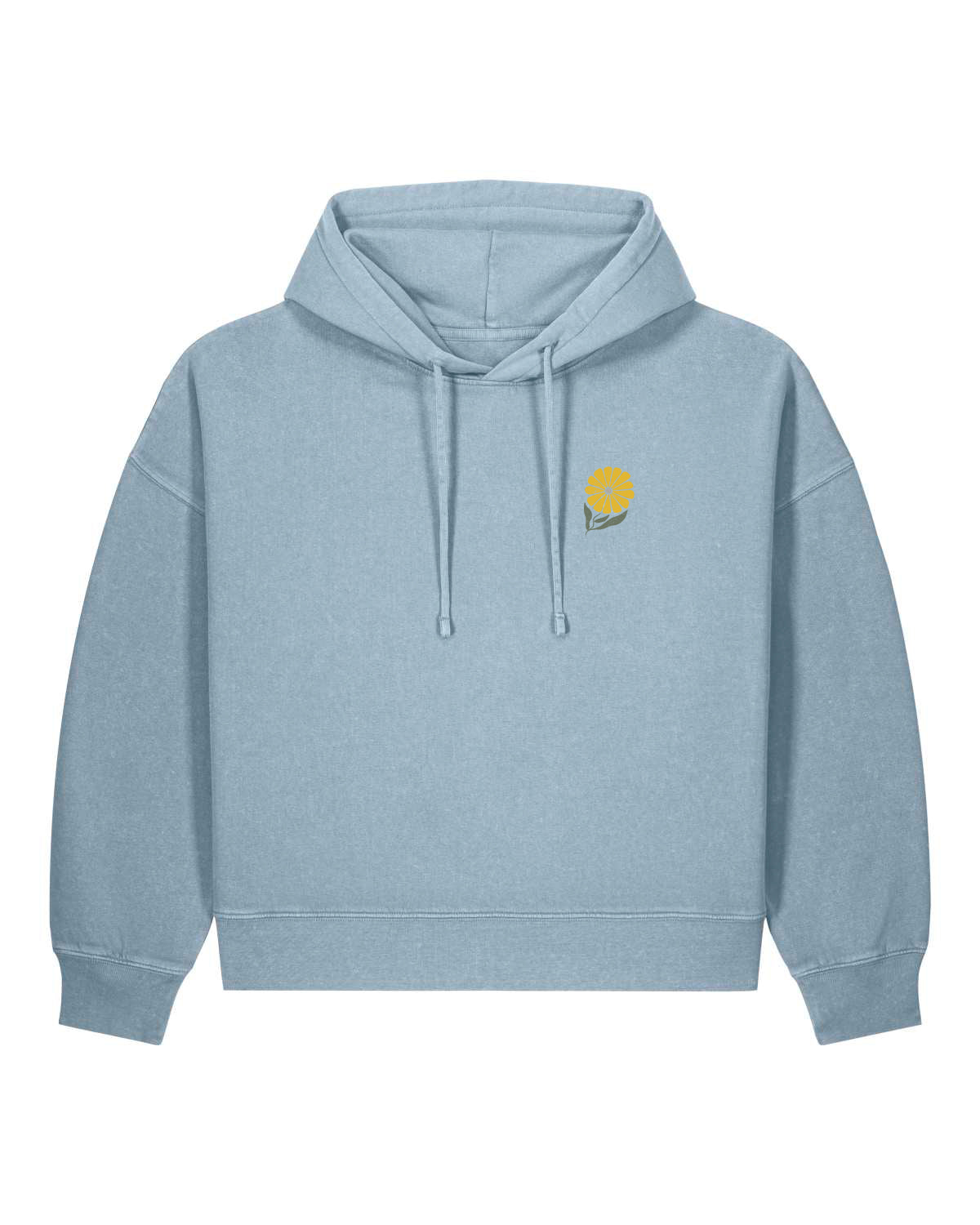 BIO FRAUEN HOODIE MIT BACKPRINT "DANDELION."
