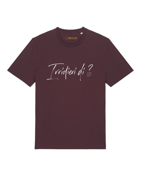 BIO T-SHIRT "IRRIDIERI DI?"