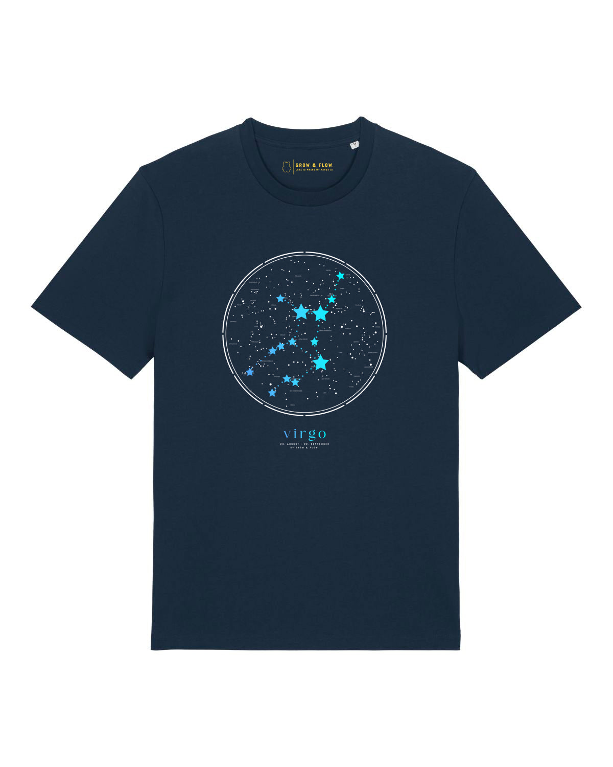 BIO T-SHIRT GENDERNEUTRAL. "JUNGFRAU."