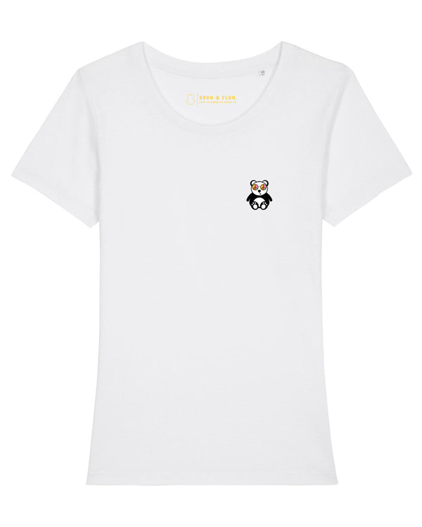 BIO-LADIES T-SHIRT ANLIEGEND "LOVE. PANDA. 2023."