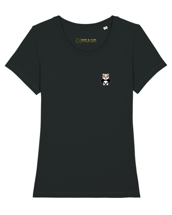 BIO-LADIES T-SHIRT ANLIEGEND "LOVE. PANDA. 2023."