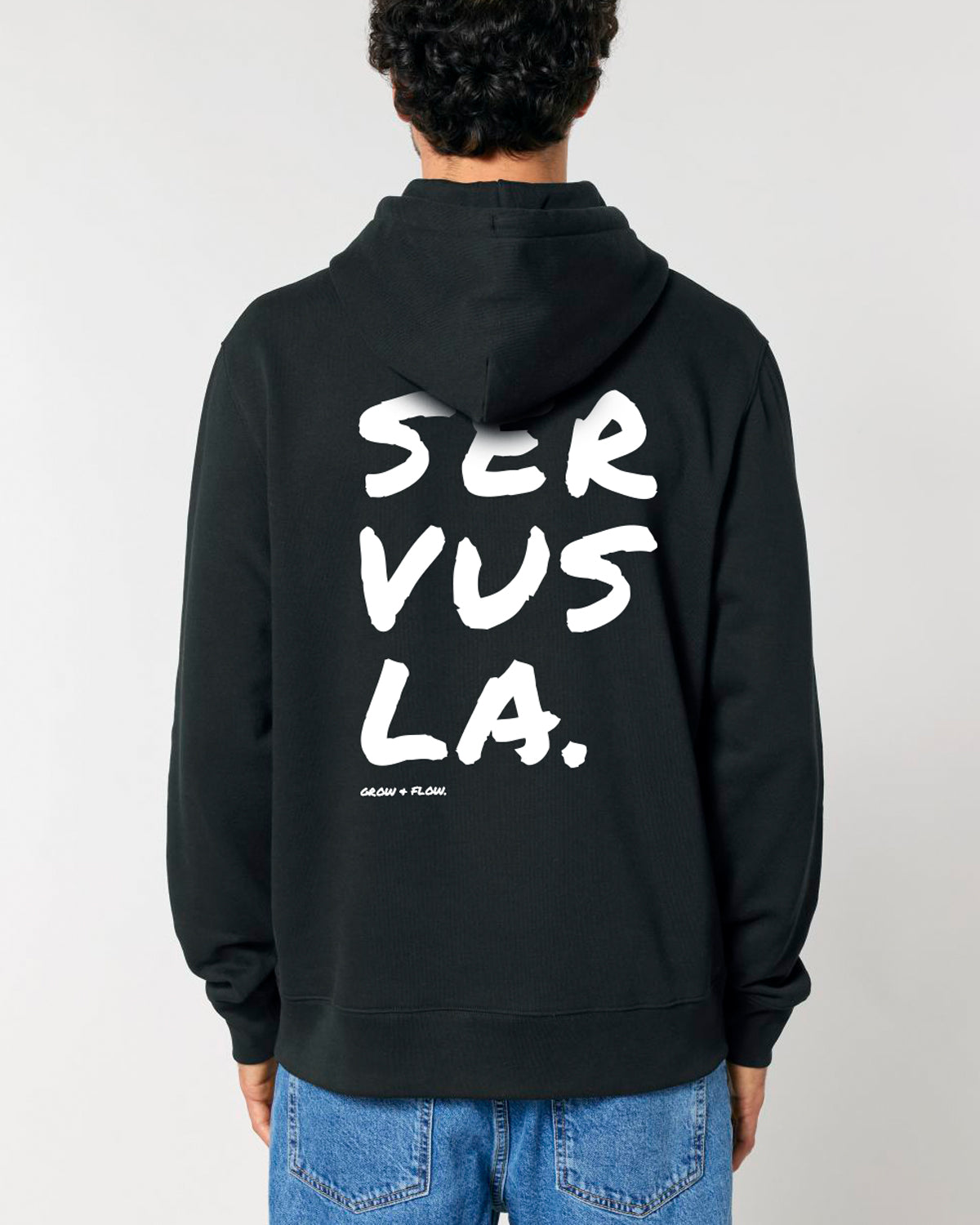BIO HOODIE MIT BACKPRINT "SERVUSLA 2.0."