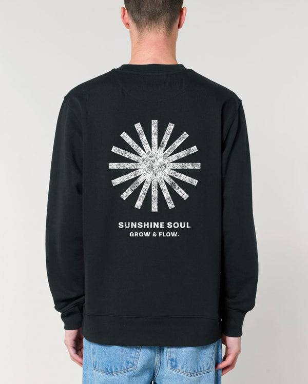 BIO CREWNECK-SWEATSHIRT WITH BACKPRINT "SUNSOUL."