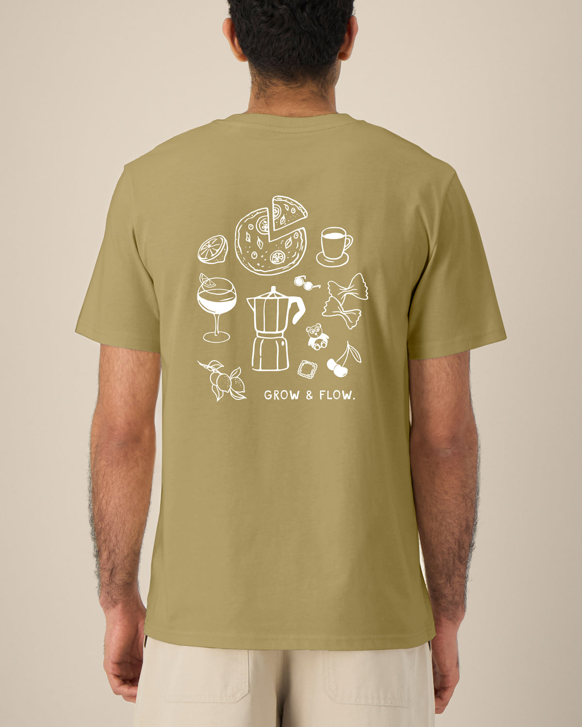 BIO T-SHIRT MIT BACKPRINT "CIAO ITALIA."