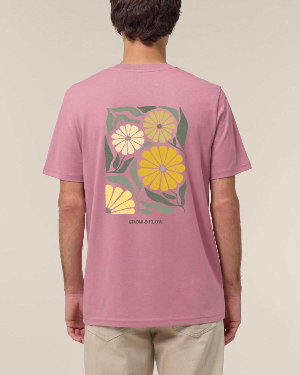 BIO T-SHIRT MIT BACKPRINT "DANDELION."