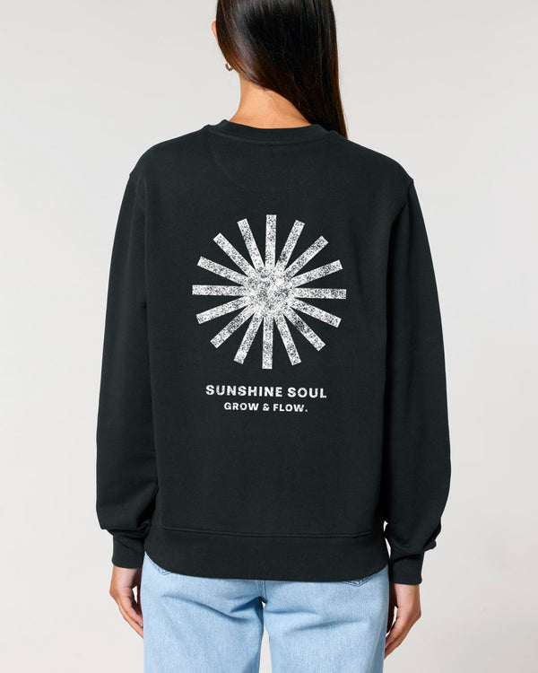 BIO CREWNECK-SWEATSHIRT WITH BACKPRINT "SUNSOUL."