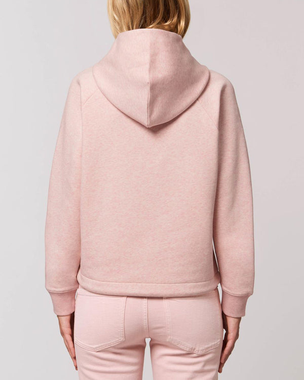 KURZER BIO-LADIES KAPUZENSWEAT "MMXX SQUARE."