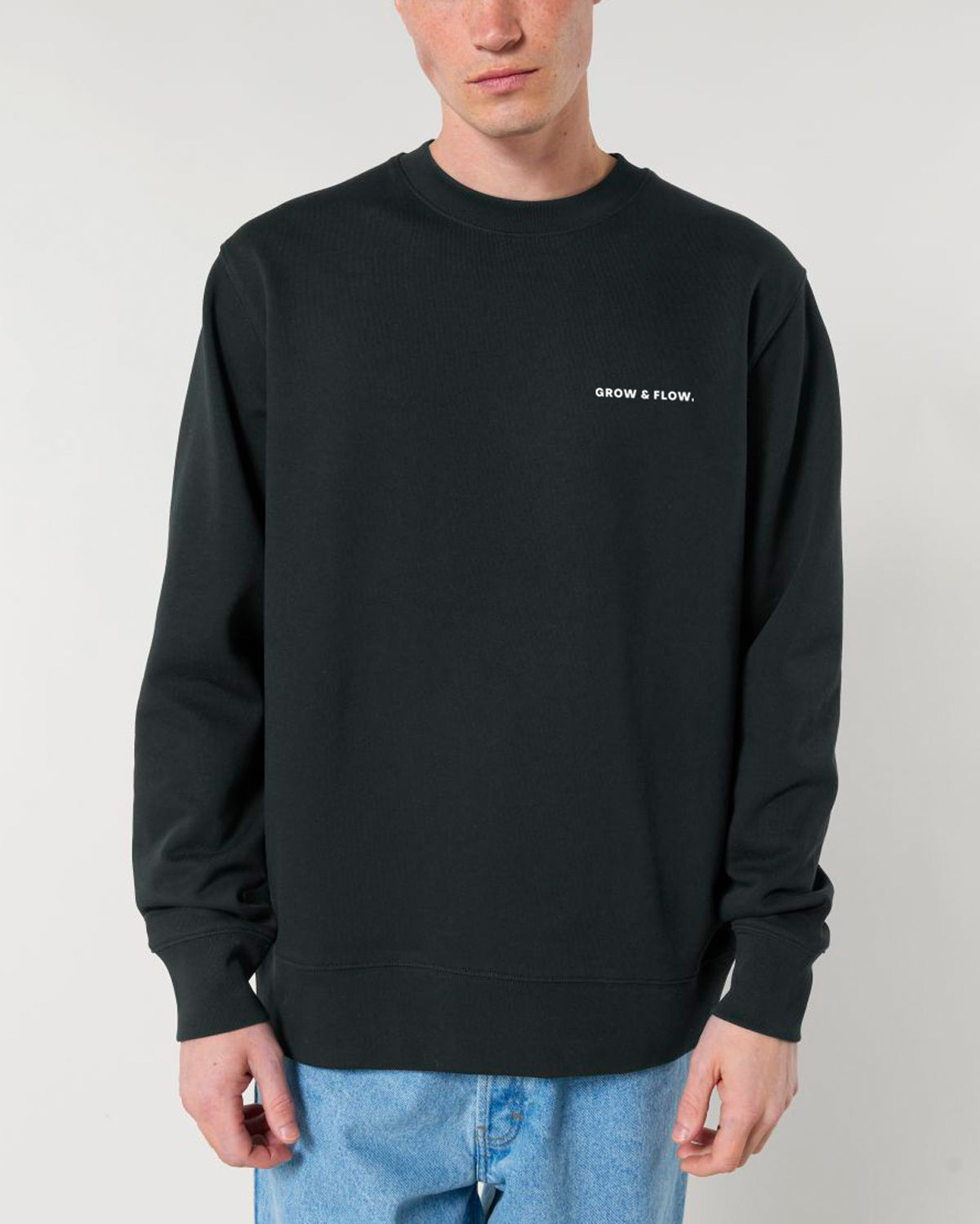 BIO CREWNECK-SWEATSHIRT MIT BACKPRINT "SUNSOUL."