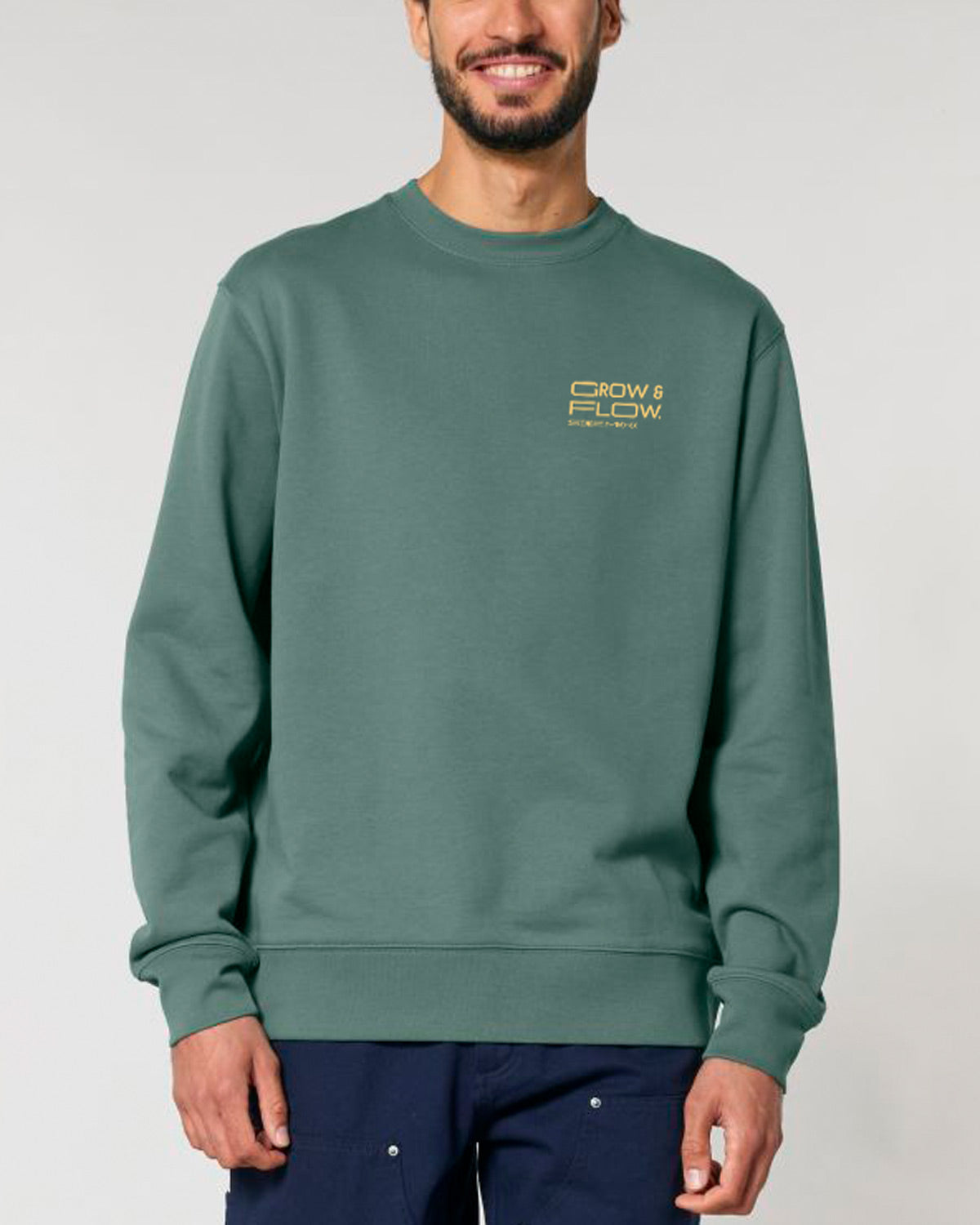 BIO CREWNECK-SWEATSHIRT "WARPED."