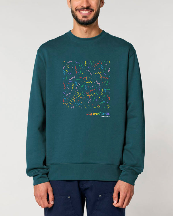 BIO CREWNECK-SWEATSHIRT "CELEBRATE U."