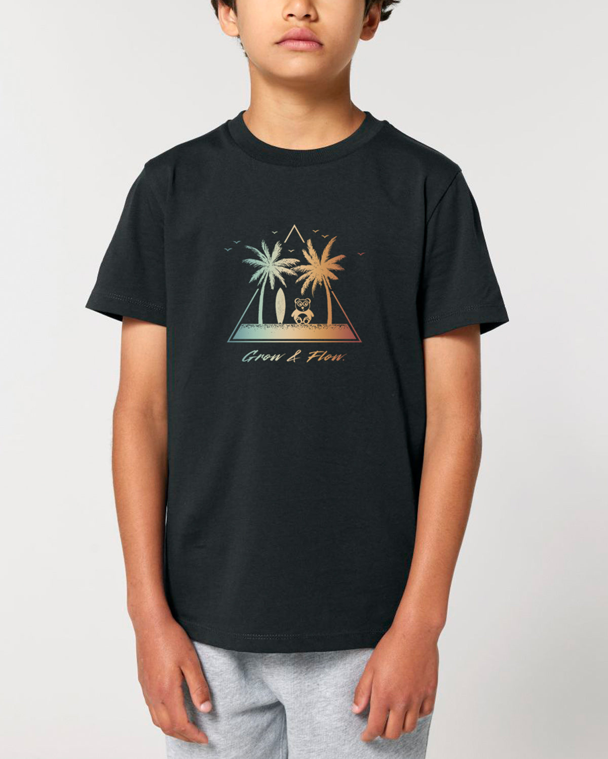 BIO-KINDER T-SHIRT "PANDA.BEACH.RETRO."