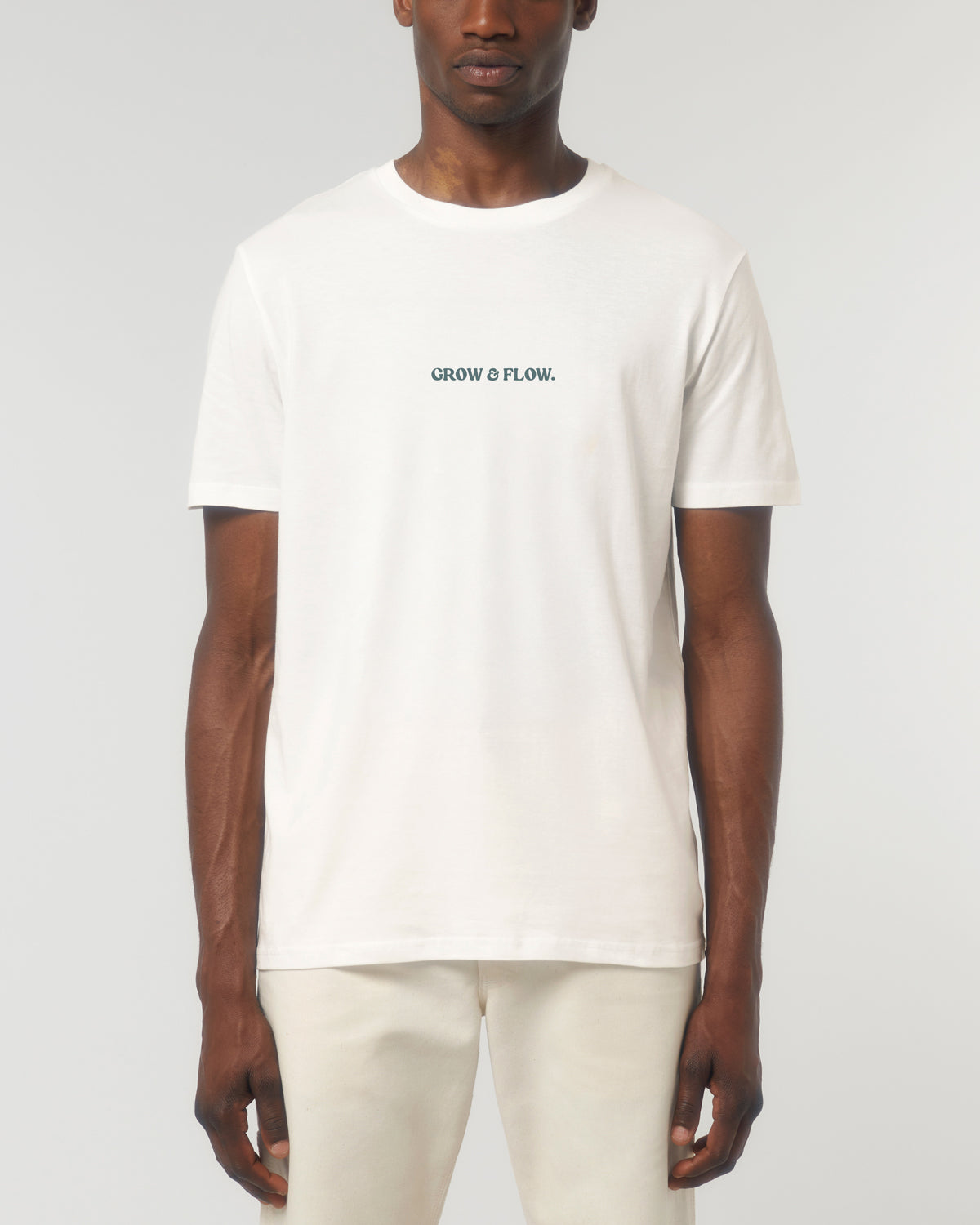 BIO T-SHIRT MIT BACKPRINT "FLOWERS II."