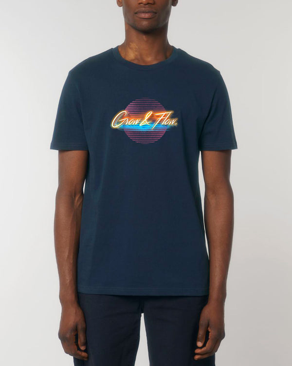 BIO PREMIUM T-SHIRT „GROW & FLOW. GOES 80S."