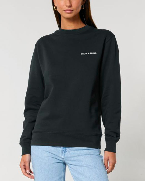 BIO CREWNECK-SWEATSHIRT WITH BACKPRINT "SUNSOUL."