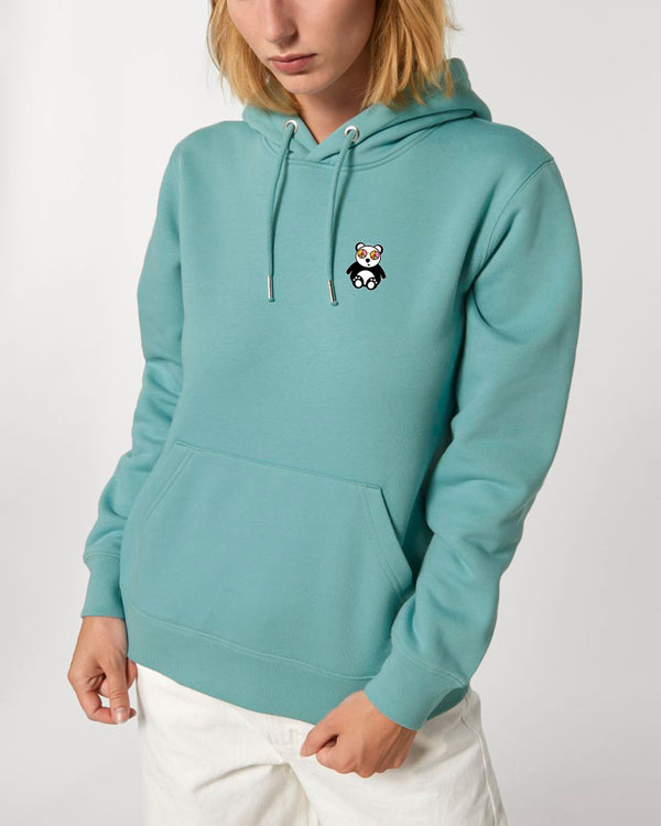 BIO-UNISEX KUSCHELHOODIE "LOVE. PANDA. 2023."
