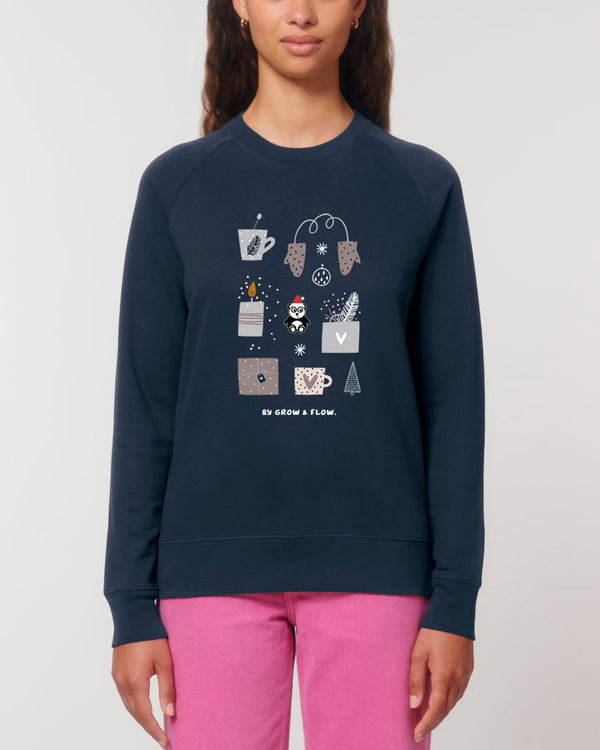 BIO RUNDHALS-SWEATSHIRT "X-MAS."