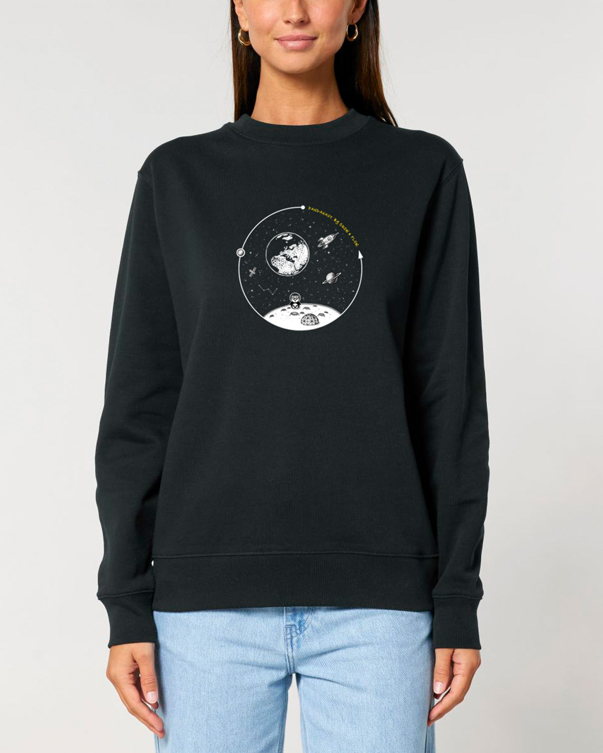 BIO CREWNECK-SWEATSHIRT "TO THE MOON."
