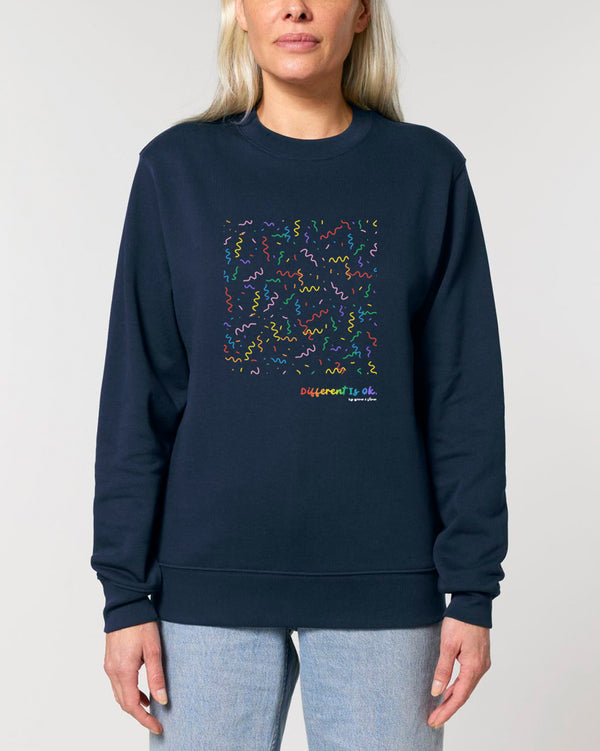 BIO CREWNECK-SWEATSHIRT "CELEBRATE U."