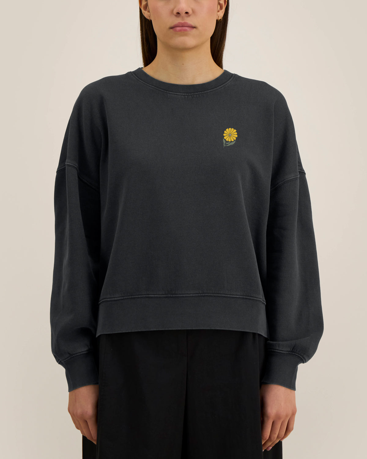 BIO FRAUEN SWEATSHIRT  MIT BACKPRINT "DANDELION."