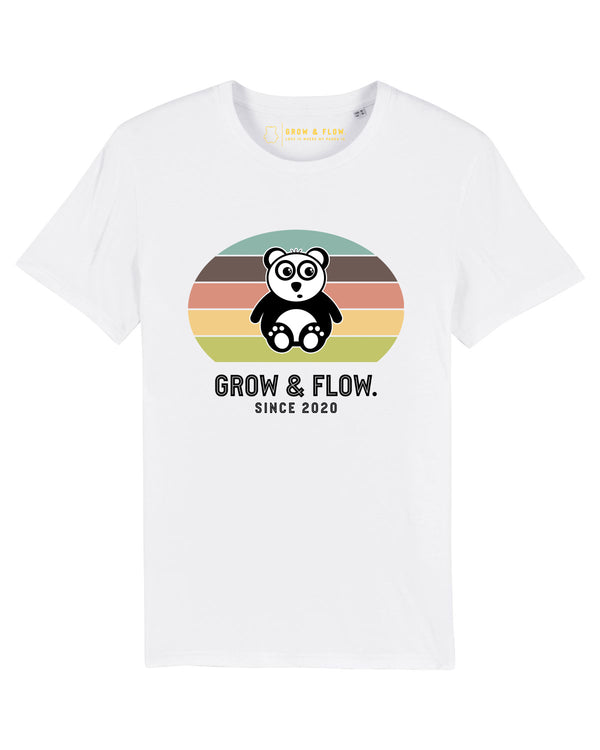 BIO-LADIES PREMIUM T-SHIRT "RETRO. PANDA. BLACK."