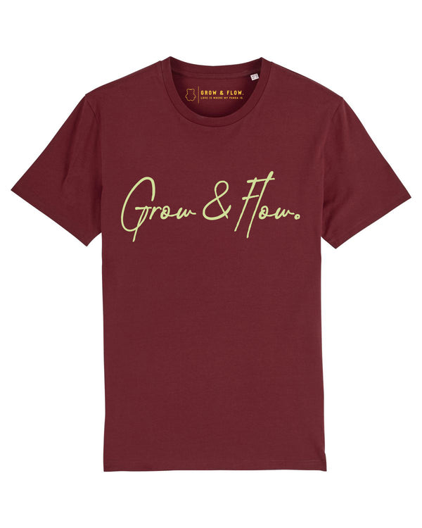 BIO PREMIUM T-SHIRT „HORIZON. SIGNED. PLUM."