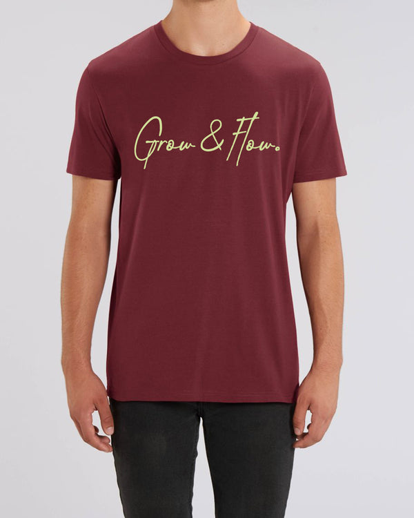 BIO PREMIUM T-SHIRT „HORIZON. SIGNED. PLUM."