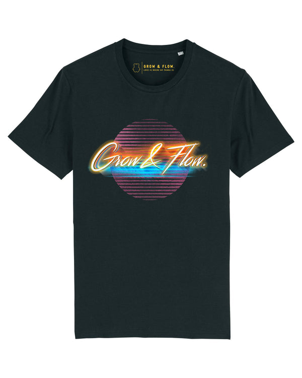 BIO PREMIUM T-SHIRT „GROW & FLOW. GOES 80S."