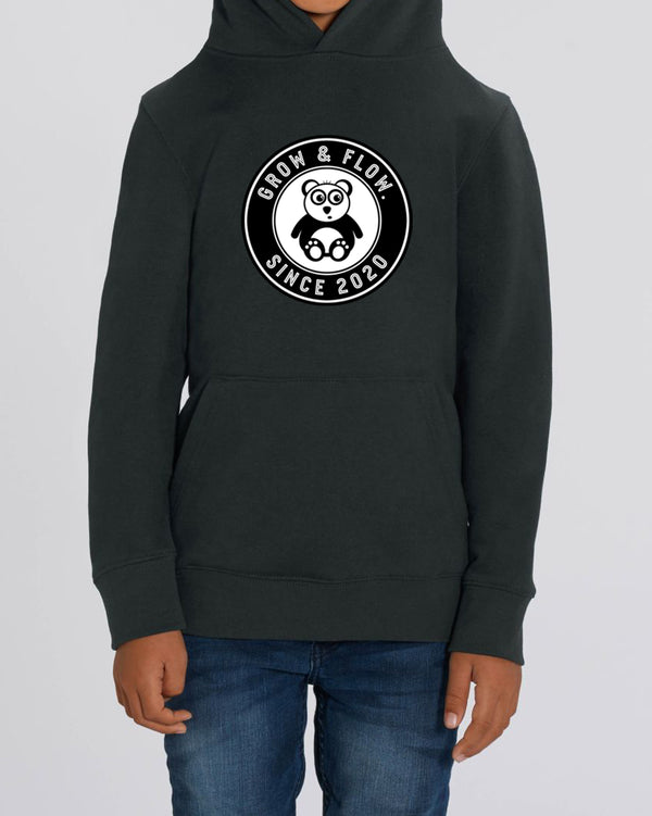BIO-KIDS HOODIE "GROW & FLOW. SINCE 2020. ROUND."