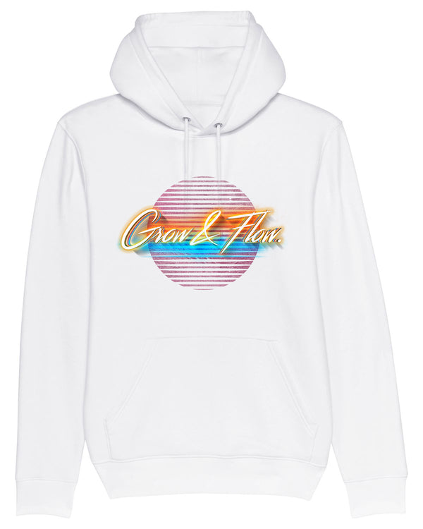 BIO-UNISEX KUSCHELHOODIE "GROW & FLOW. GOES 80S."