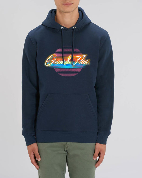 BIO-UNISEX KUSCHELHOODIE "GROW & FLOW. GOES 80S."