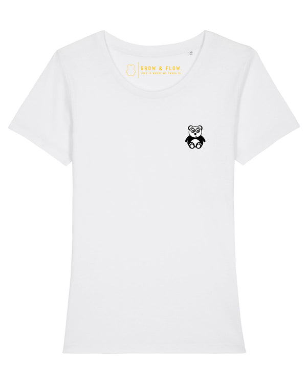 BIO-LADIES T-SHIRT ANLIEGEND "PURE. PANDA."