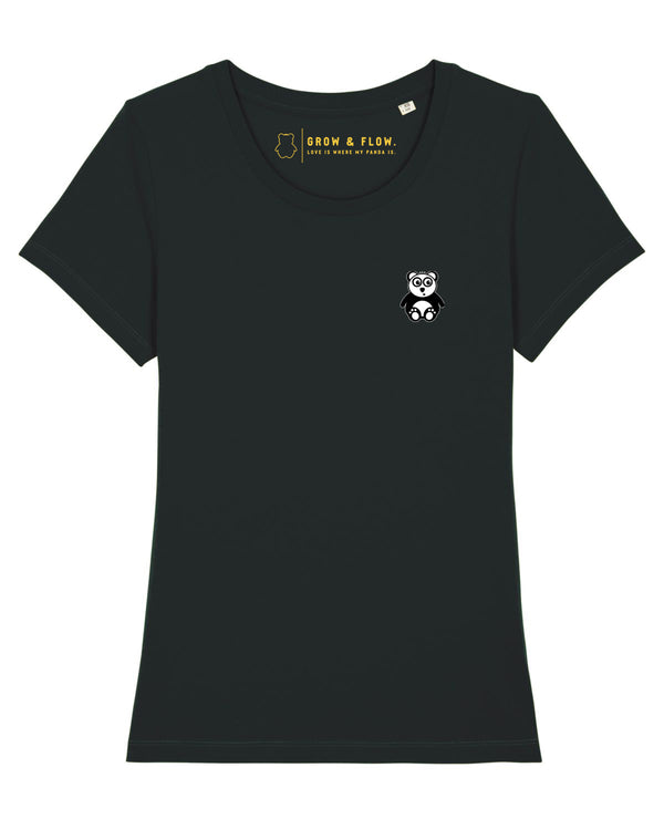 BIO-LADIES T-SHIRT ANLIEGEND "PURE. PANDA."