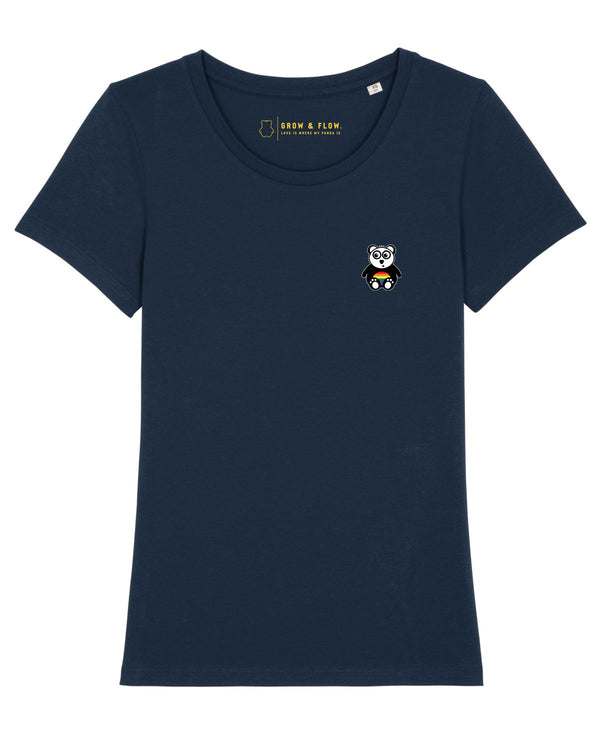 BIO-LADIES T-SHIRT ANLIEGEND "PANDA. PRIDE."