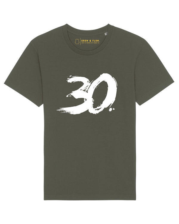 BIO-UNISEX T-SHIRT "GROW & FLOW. GOES 30S."