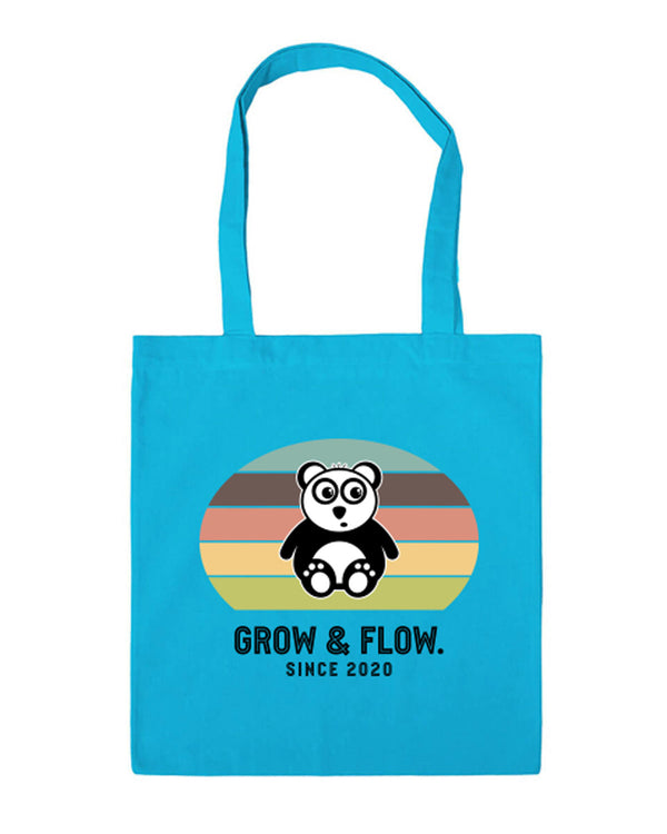 STOFFBEUTEL "RETRO. PANDA. BLACK."