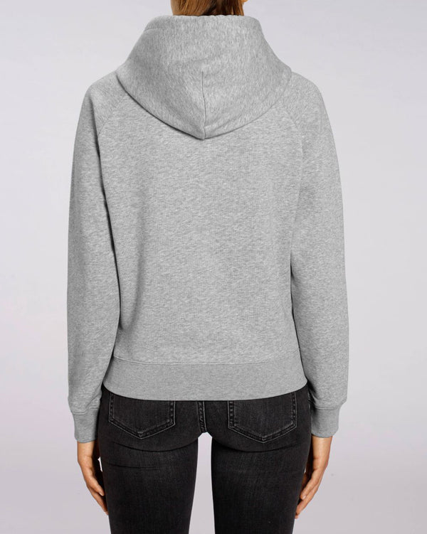 BIO-LADIES HOODIE "RETRO. PANDA. BLACK."