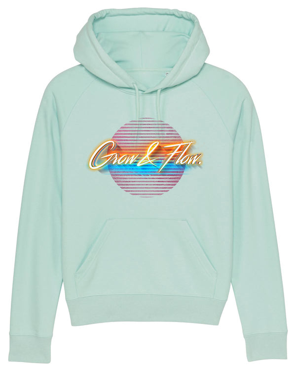 BIO-LADIES HOODIE "GROW & FLOW. GOES 80S."