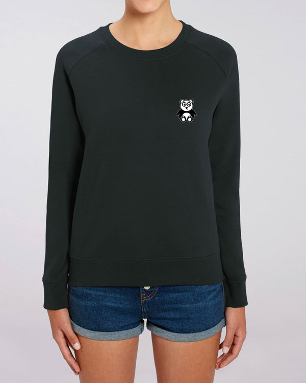 BIO RUNDHALS-SWEATSHIRT "PURE. PANDA."