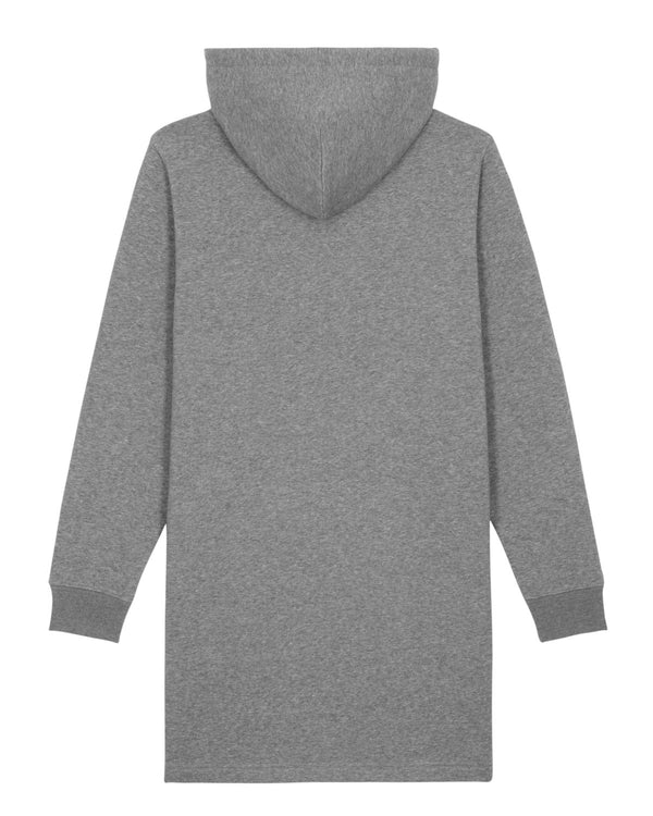 LADIES BIO HOODIE-KLEID MIT KAPUZE "ANTI."