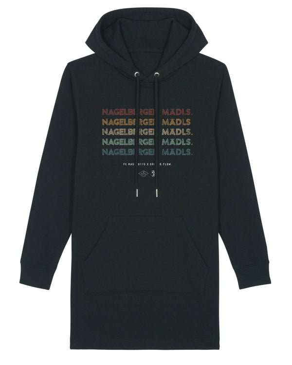 LADIES HOODIE-KLEID MIT KAPUZE "FCN. MAEDLS."