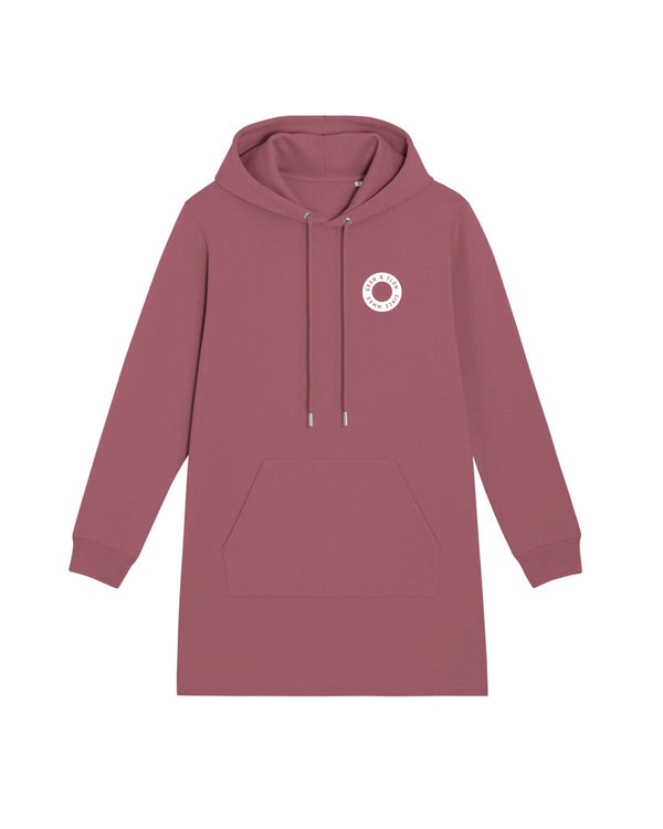 LADIES BIO HOODIE-KLEID MIT KAPUZE "MMXX CIRCLE."